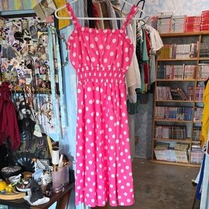 Pink Polka Dot Dress